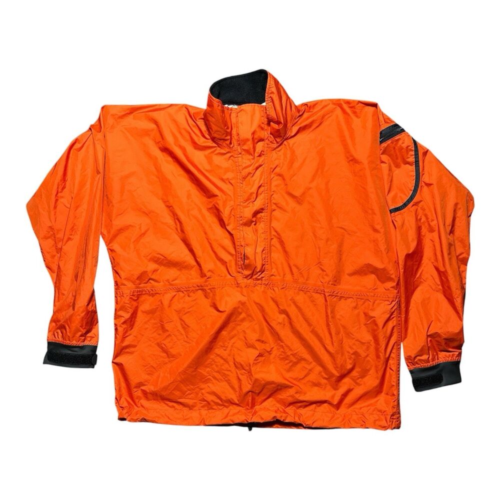 Kokatat Dry Top Mens XL Orange Pullover Kayak Paddling Jacket Nylon Pocket USA